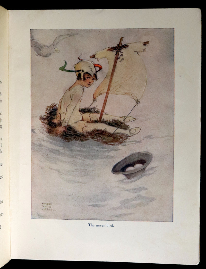1926 Rare Book - Peter Pan and Wendy by J.M. Barrie Illustrated by Mabel Lucie Attwell.