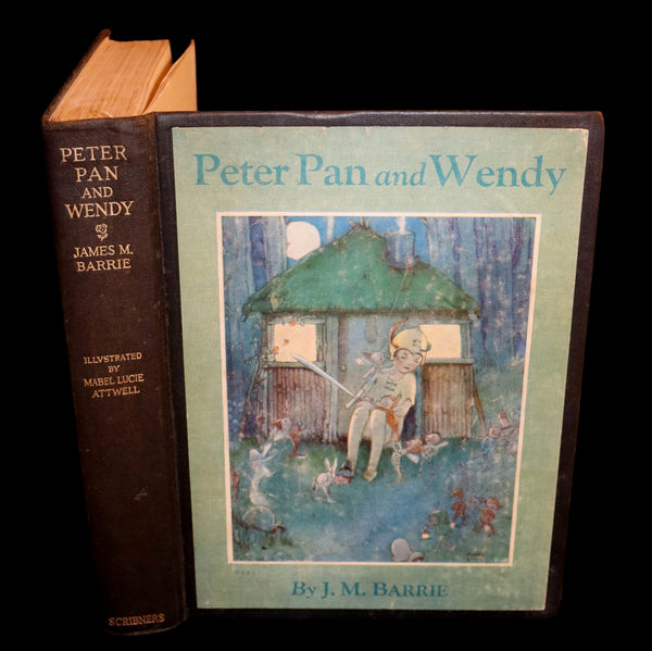 1926 Rare Book - Peter Pan and Wendy by J.M. Barrie Illustrated by Mabel Lucie Attwell.