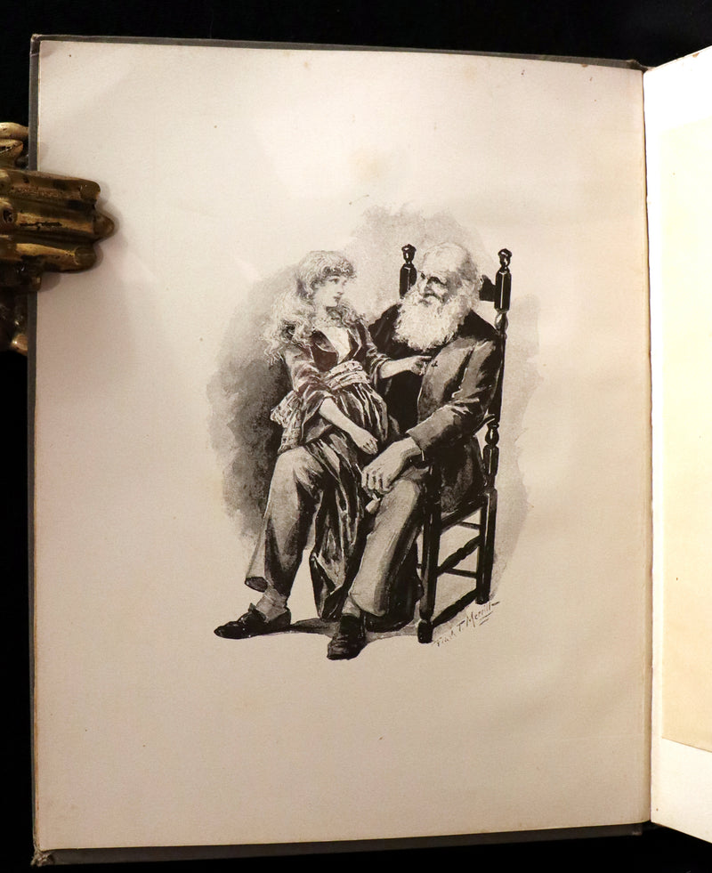 1893 Rare Victorian Book - CAPTAIN JANUARY, Lighthouse Keeper and His Little Girl by Laura E. Richards. Illustrated.