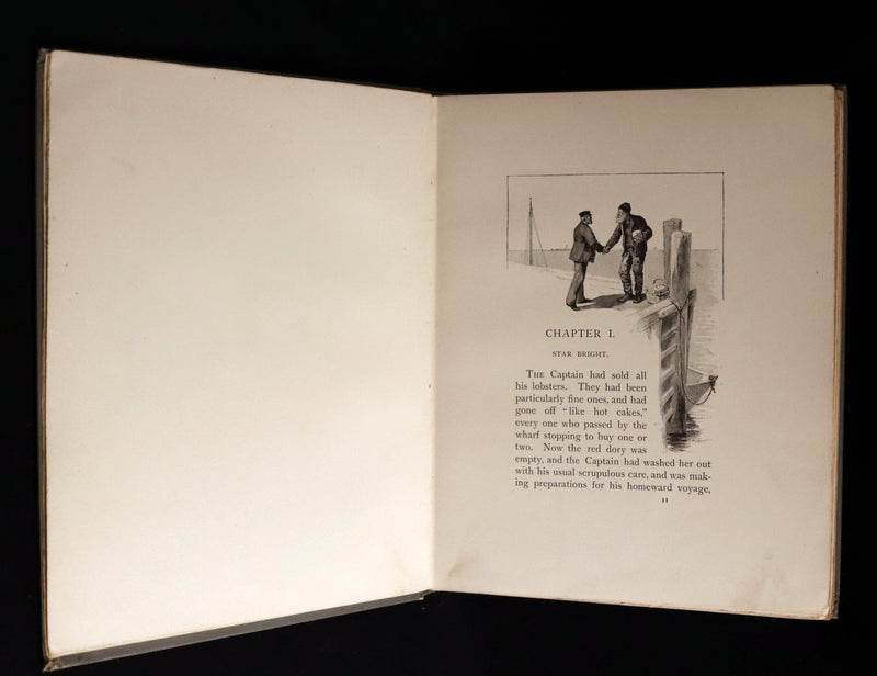 1893 Rare Victorian Book - CAPTAIN JANUARY, Lighthouse Keeper and His Little Girl by Laura E. Richards. Illustrated.