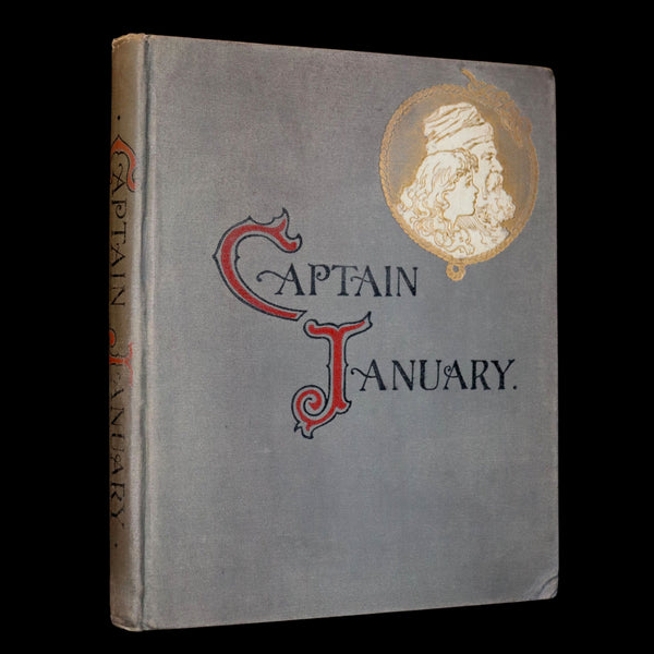 1893 Rare Victorian Book - CAPTAIN JANUARY, Lighthouse Keeper and His Little Girl by Laura E. Richards. Illustrated.