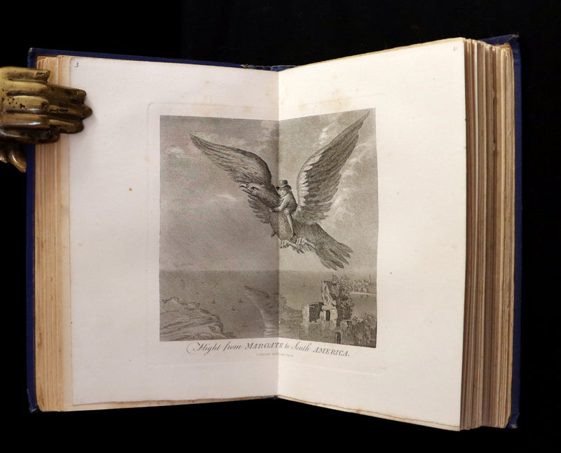 1868 Rare Book - The Travels and Surprising Adventures of Baron MUNCHAUSEN. Illustrated by Cruikshank.