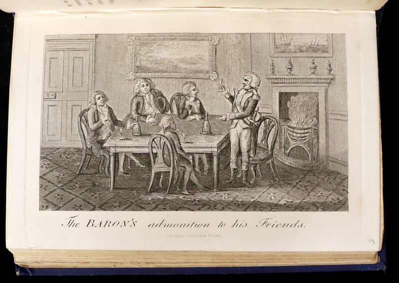 1868 Rare Book - The Travels and Surprising Adventures of Baron MUNCHAUSEN. Illustrated by Cruikshank.