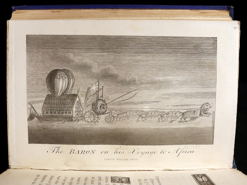 1868 Rare Book - The Travels and Surprising Adventures of Baron MUNCHAUSEN. Illustrated by Cruikshank.