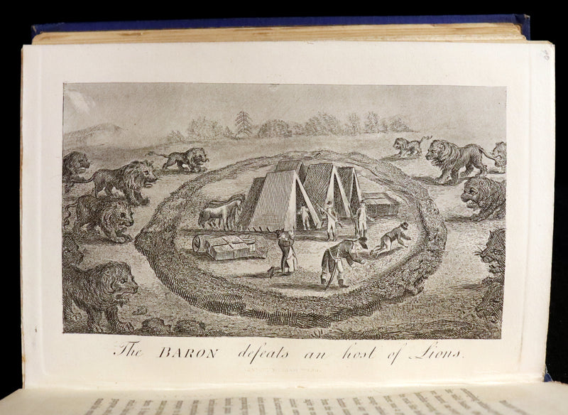 1868 Rare Book - The Travels and Surprising Adventures of Baron MUNCHAUSEN. Illustrated by Cruikshank.