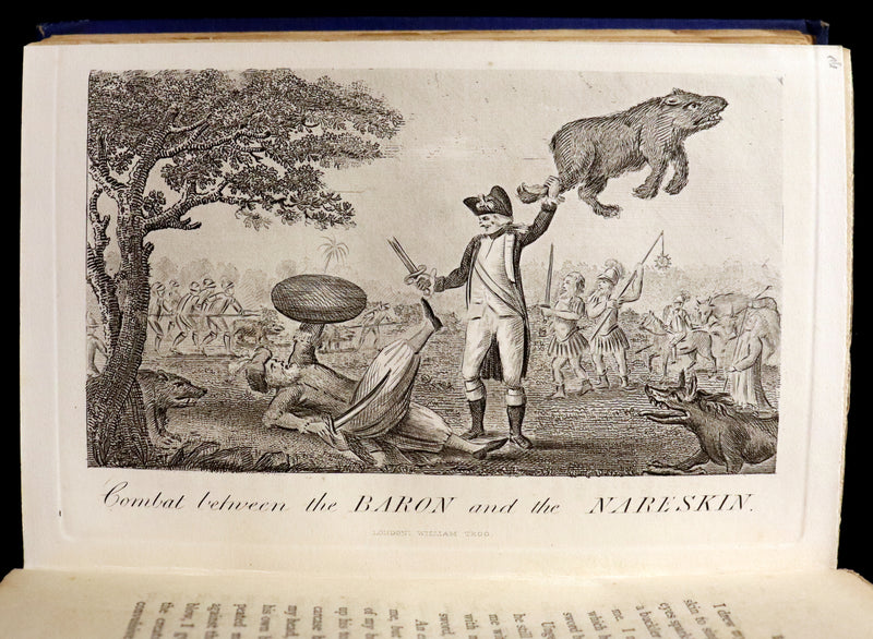 1868 Rare Book - The Travels and Surprising Adventures of Baron MUNCHAUSEN. Illustrated by Cruikshank.