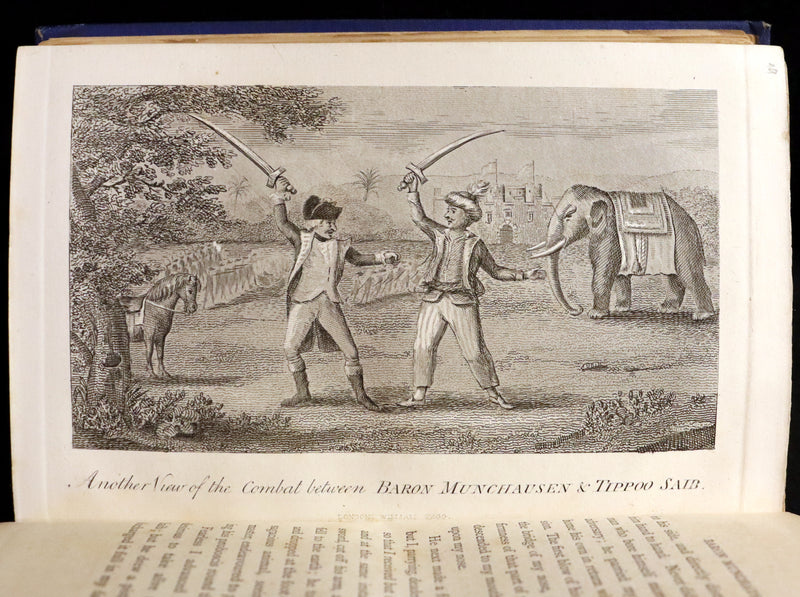 1868 Rare Book - The Travels and Surprising Adventures of Baron MUNCHAUSEN. Illustrated by Cruikshank.