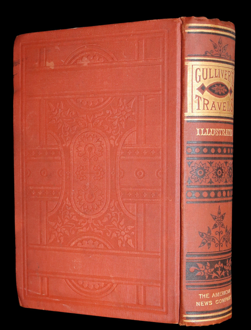 1880 Rare Book - Gulliver's Travels Into Several Remote Nations of the World. Illustrated.