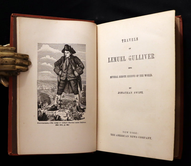 1880 Rare Book - Gulliver's Travels Into Several Remote Nations of the World. Illustrated.