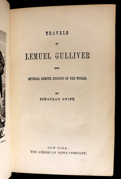 1880 Rare Book - Gulliver's Travels Into Several Remote Nations of the World. Illustrated.