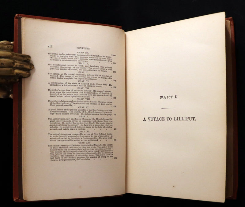 1880 Rare Book - Gulliver's Travels Into Several Remote Nations of the World. Illustrated.