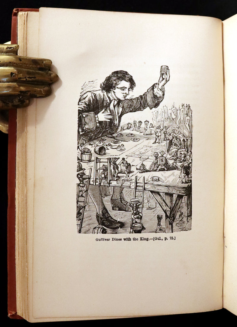 1880 Rare Book - Gulliver's Travels Into Several Remote Nations of the World. Illustrated.