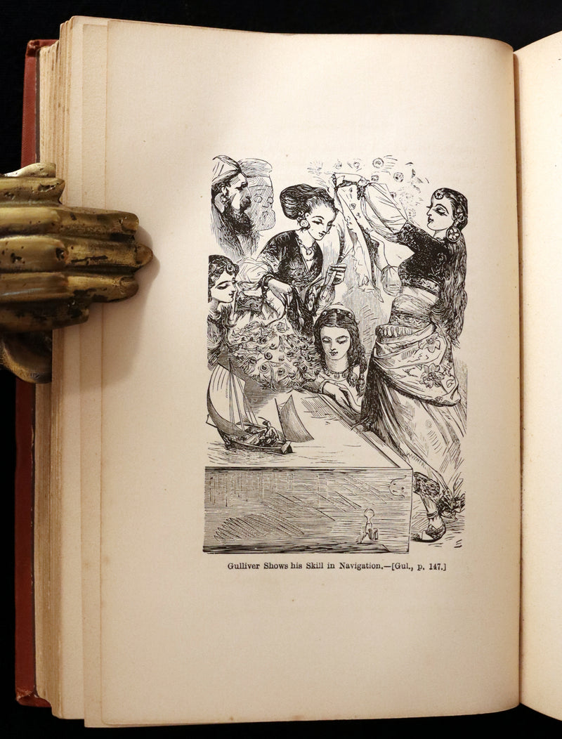 1880 Rare Book - Gulliver's Travels Into Several Remote Nations of the World. Illustrated.