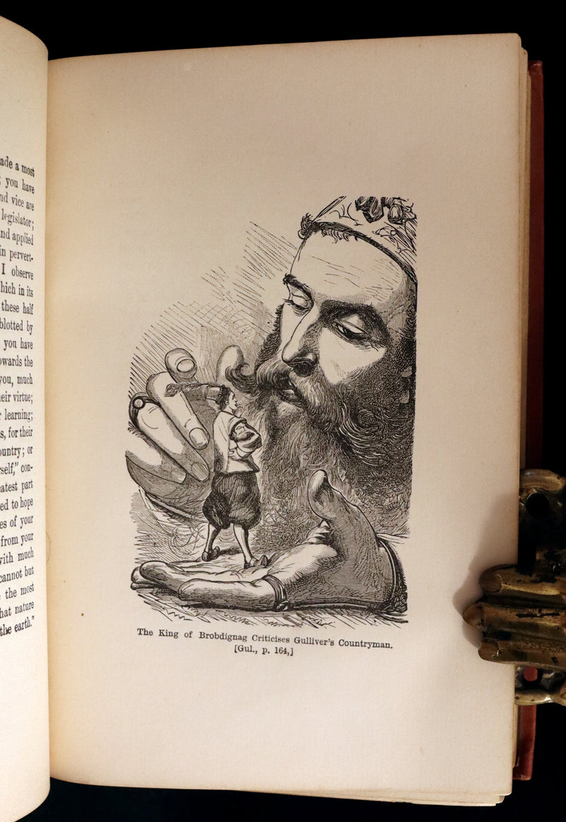 1880 Rare Book - Gulliver's Travels Into Several Remote Nations of the World. Illustrated.