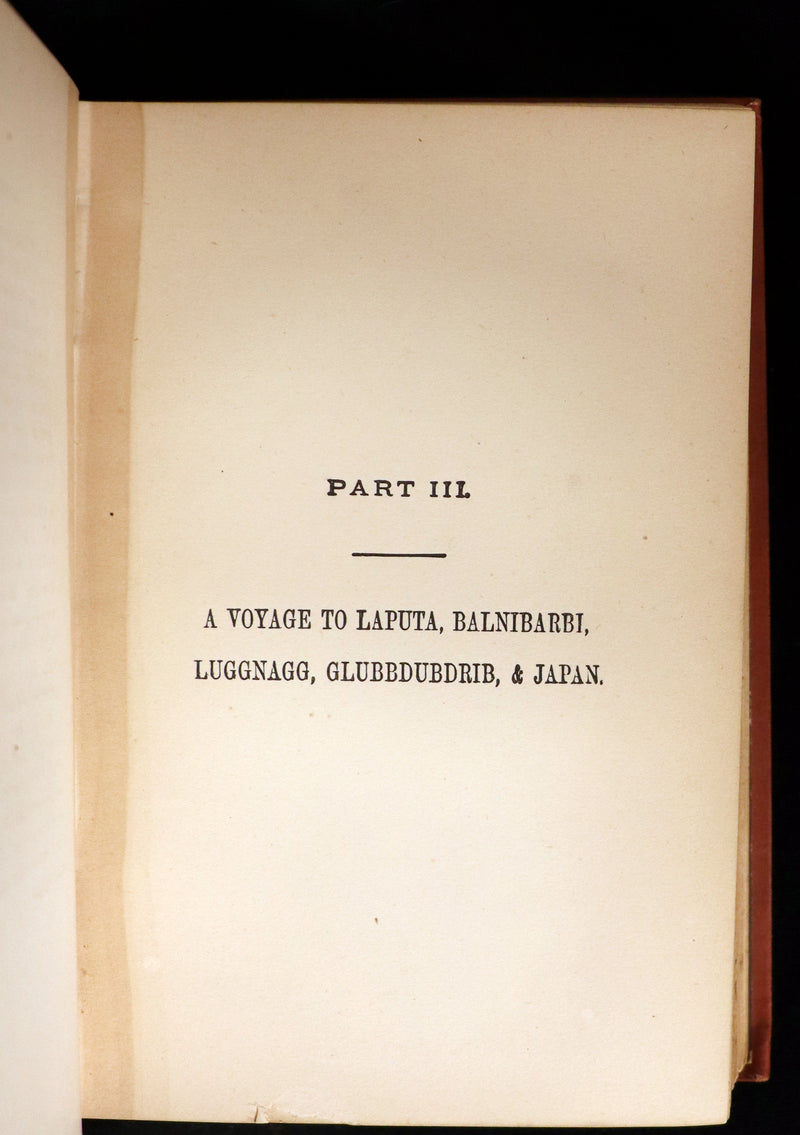 1880 Rare Book - Gulliver's Travels Into Several Remote Nations of the World. Illustrated.
