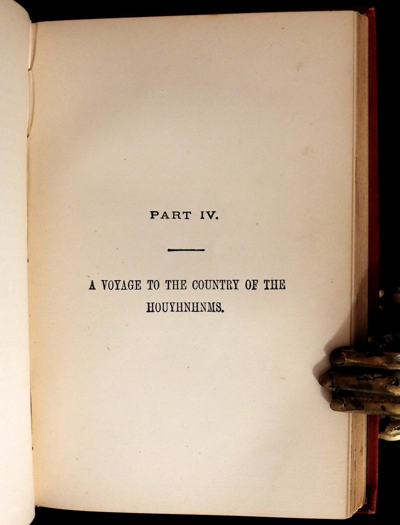 1880 Rare Book - Gulliver's Travels Into Several Remote Nations of the World. Illustrated.