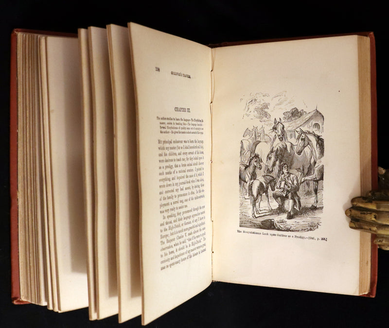 1880 Rare Book - Gulliver's Travels Into Several Remote Nations of the World. Illustrated.