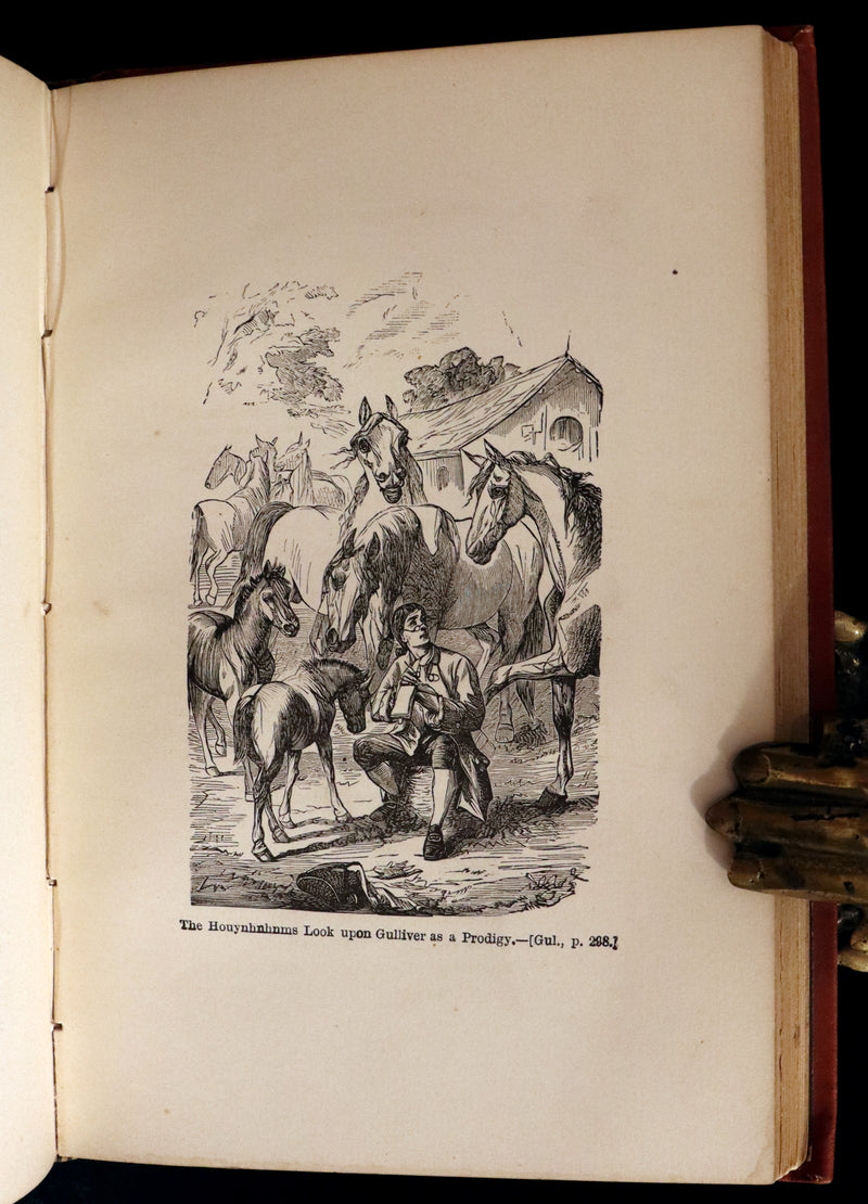 1880 Rare Book - Gulliver's Travels Into Several Remote Nations of the World. Illustrated.