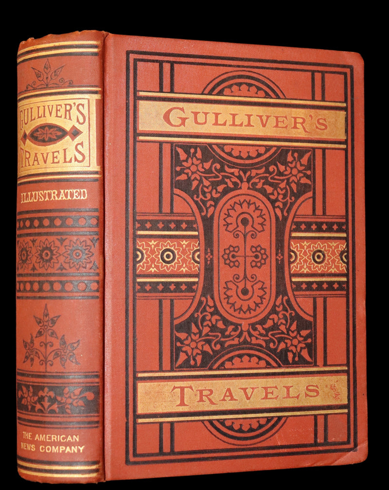 1880 Rare Book - Gulliver's Travels Into Several Remote Nations of the World. Illustrated.
