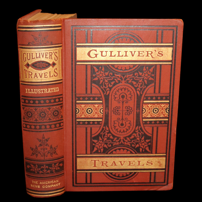 1880 Rare Book - Gulliver's Travels Into Several Remote Nations of the World. Illustrated.