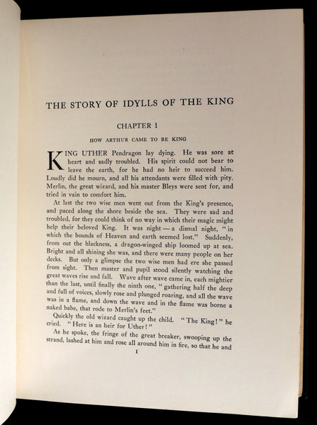 1912 First Edition Illustrated by Maria L. Kirk - Legend of King Arthur - Idylls of the King.