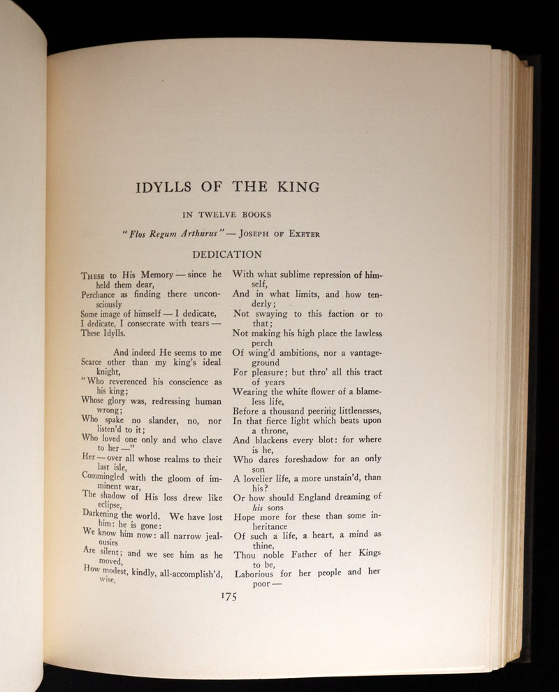 1912 First Edition Illustrated by Maria L. Kirk - Legend of King Arthur - Idylls of the King.