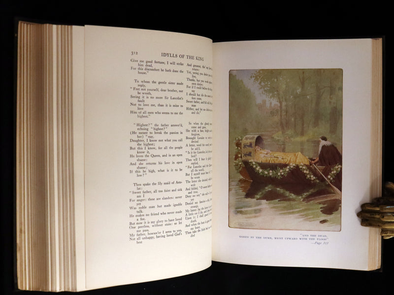 1912 First Edition Illustrated by Maria L. Kirk - Legend of King Arthur - Idylls of the King.