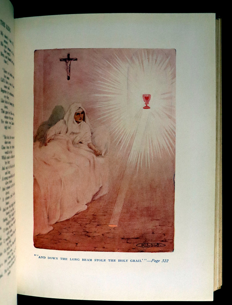 1912 First Edition Illustrated by Maria L. Kirk - Legend of King Arthur - Idylls of the King.