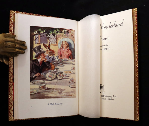 1947 Scarce 1stED in Bayntun Binding - Alice in Wonderland, First Edition Illustrated by Eileen Soper.