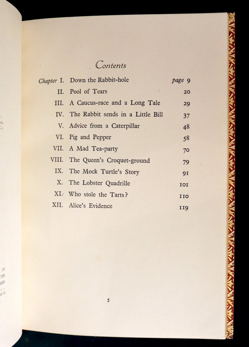 1947 Scarce 1stED in Bayntun Binding - Alice in Wonderland, First Edition Illustrated by Eileen Soper.