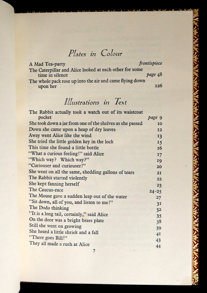 1947 Scarce 1stED in Bayntun Binding - Alice in Wonderland, First Edition Illustrated by Eileen Soper.