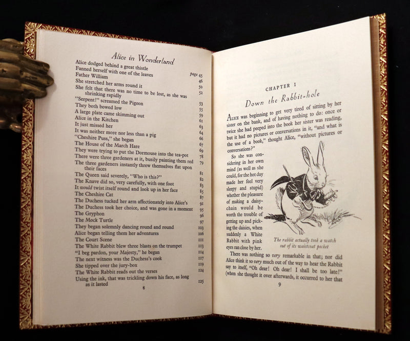 1947 Scarce 1stED in Bayntun Binding - Alice in Wonderland, First Edition Illustrated by Eileen Soper.