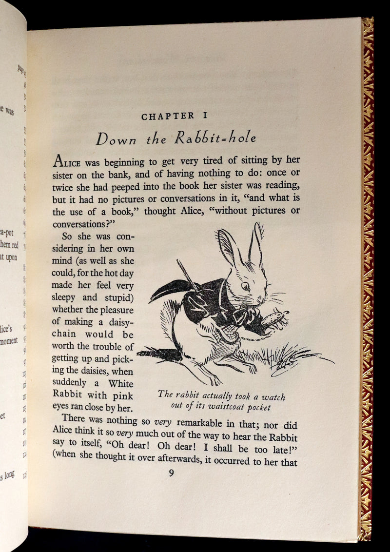 1947 Scarce 1stED in Bayntun Binding - Alice in Wonderland, First Edition Illustrated by Eileen Soper.