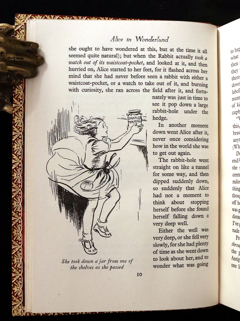 1947 Scarce 1stED in Bayntun Binding - Alice in Wonderland, First Edition Illustrated by Eileen Soper.