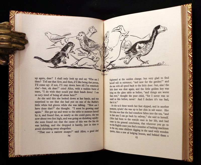 1947 Scarce 1stED in Bayntun Binding - Alice in Wonderland, First Edition Illustrated by Eileen Soper.