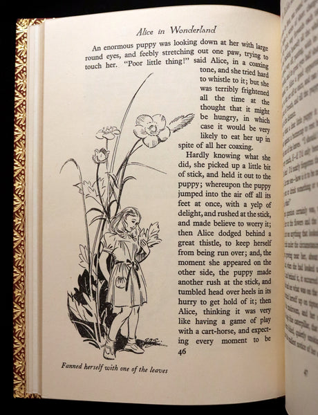 1947 Scarce 1stED in Bayntun Binding - Alice in Wonderland, First Edition Illustrated by Eileen Soper.