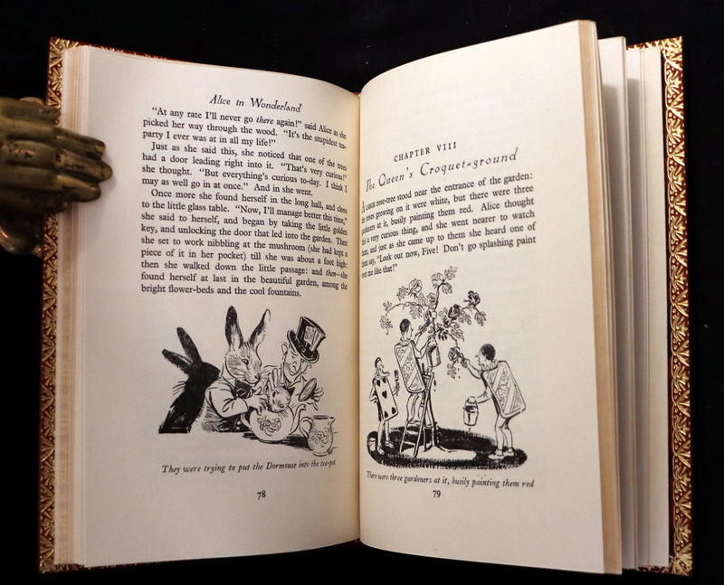1947 Scarce 1stED in Bayntun Binding - Alice in Wonderland, First Edition Illustrated by Eileen Soper.