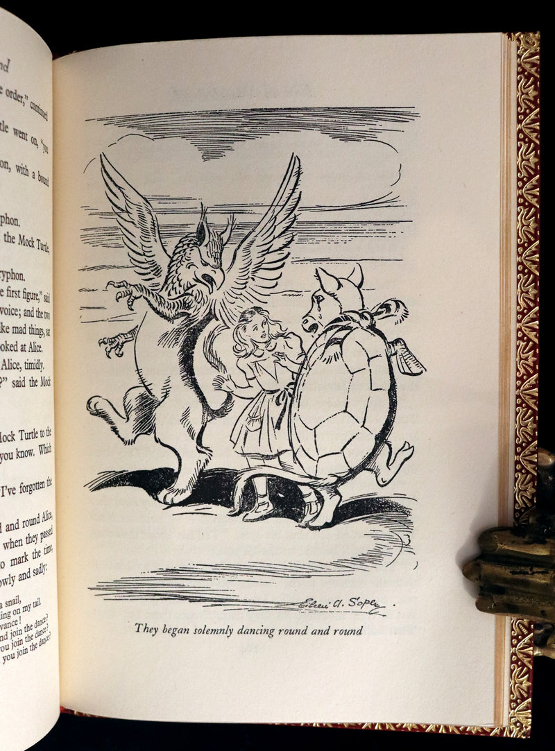 1947 Scarce 1stED in Bayntun Binding - Alice in Wonderland, First Edition Illustrated by Eileen Soper.
