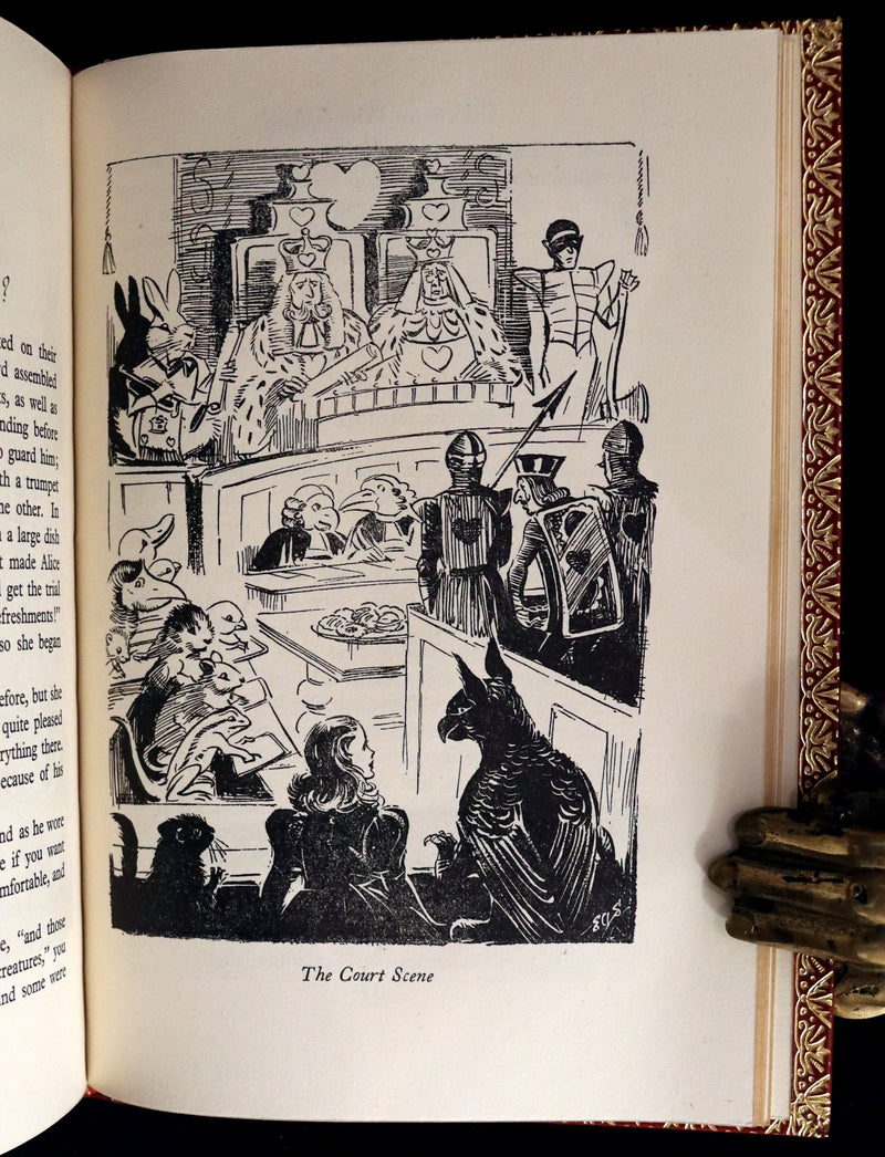 1947 Scarce 1stED in Bayntun Binding - Alice in Wonderland, First Edition Illustrated by Eileen Soper.