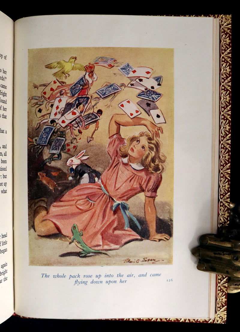 1947 Scarce 1stED in Bayntun Binding - Alice in Wonderland, First Edition Illustrated by Eileen Soper.