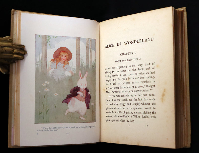 1920 Rare Book - Alice's Adventures in Wonderland illustrated by Margaret W. Tarrant.