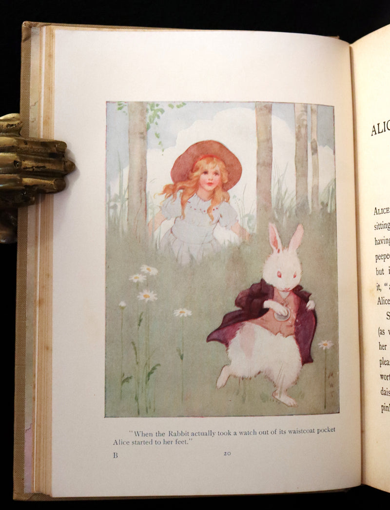 1920 Rare Book - Alice's Adventures in Wonderland illustrated by Margaret W. Tarrant.