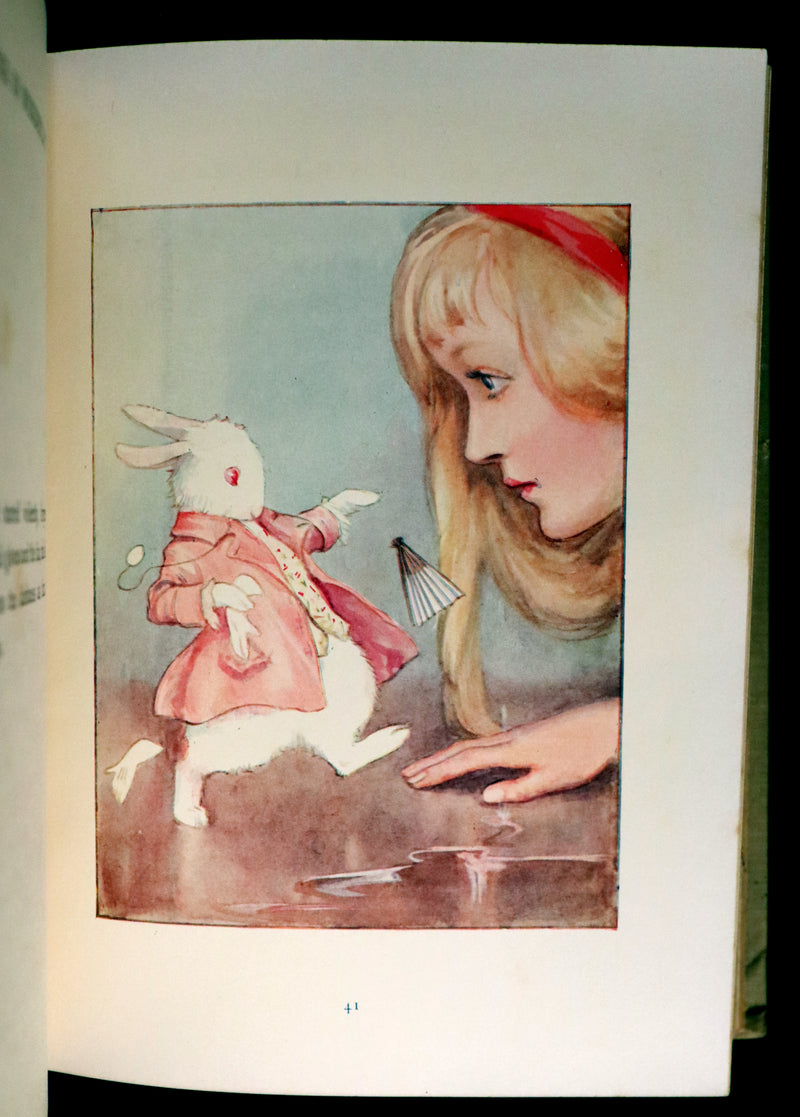1920 Rare Book - Alice's Adventures in Wonderland illustrated by Margaret W. Tarrant.