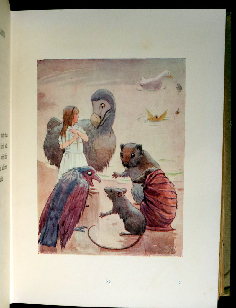 1920 Rare Book - Alice's Adventures in Wonderland illustrated by Margaret W. Tarrant.