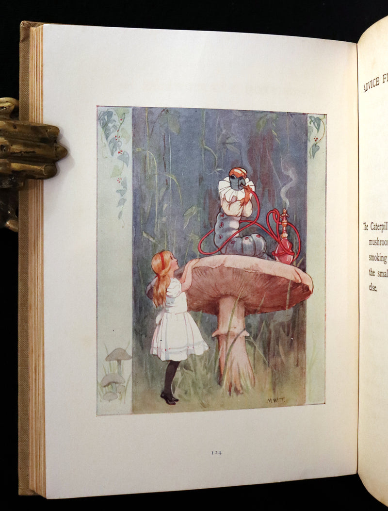 1920 Rare Book - Alice's Adventures in Wonderland illustrated by Margaret W. Tarrant.