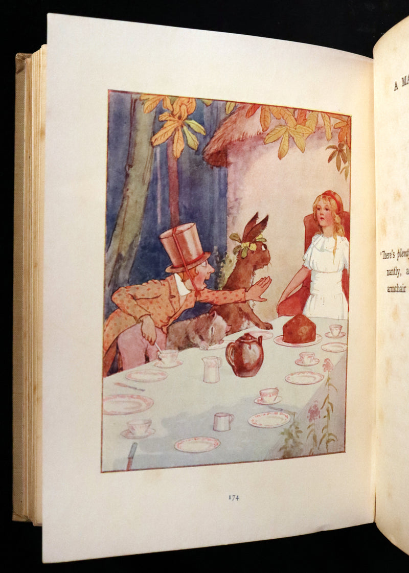1920 Rare Book - Alice's Adventures in Wonderland illustrated by Margaret W. Tarrant.