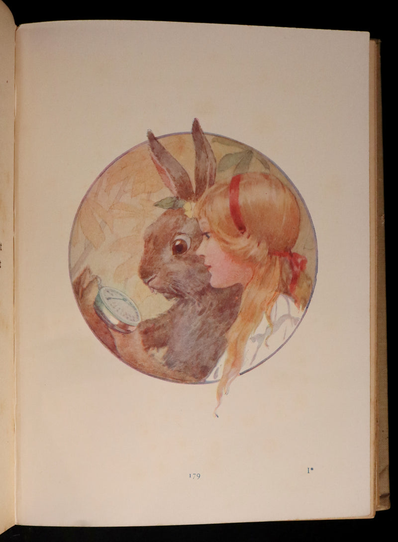 1920 Rare Book - Alice's Adventures in Wonderland illustrated by Margaret W. Tarrant.
