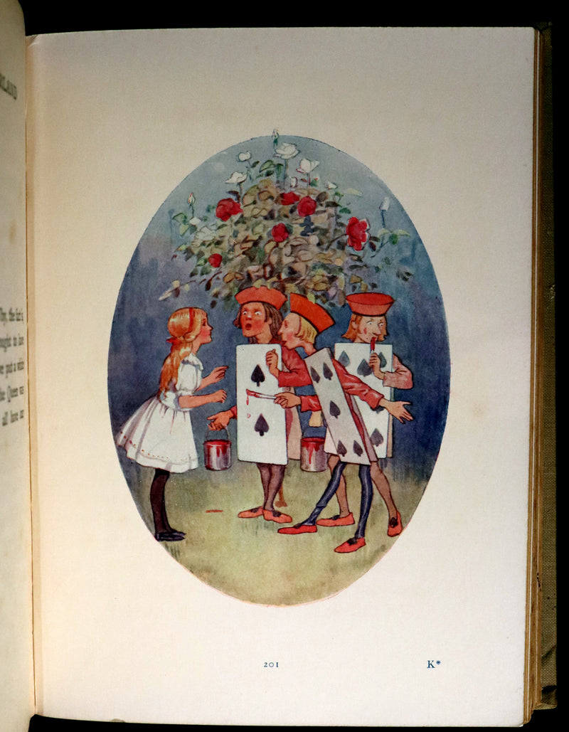 1920 Rare Book - Alice's Adventures in Wonderland illustrated by Margaret W. Tarrant.