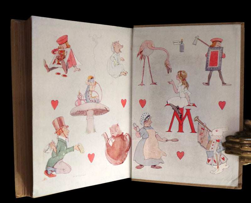 1920 Rare Book - Alice's Adventures in Wonderland illustrated by Margaret W. Tarrant.