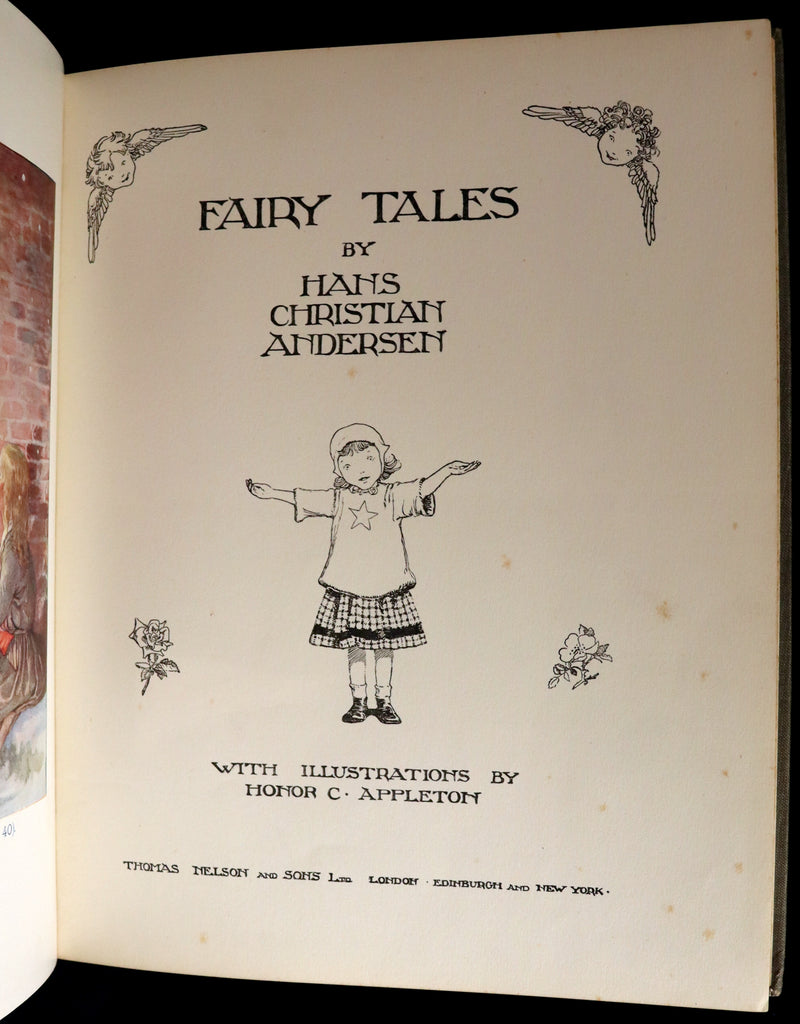 1922 Scarce First Edition - Hans Christian Andersen FAIRY TALES illustrated by Honor Charlotte Appleton.
